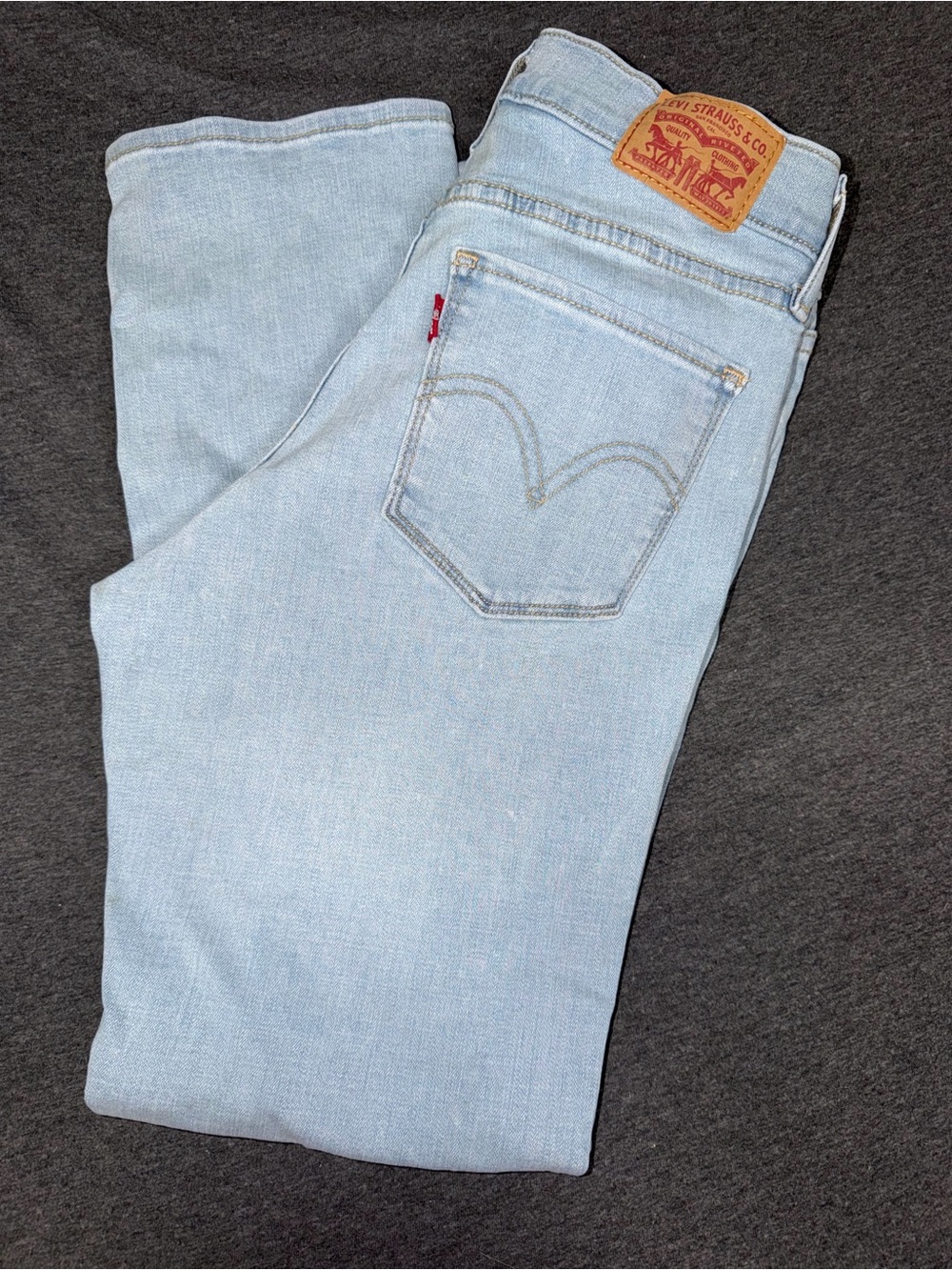 Levi's Women’s Light Wash Straight Leg Jeans - Light Blue Size 6